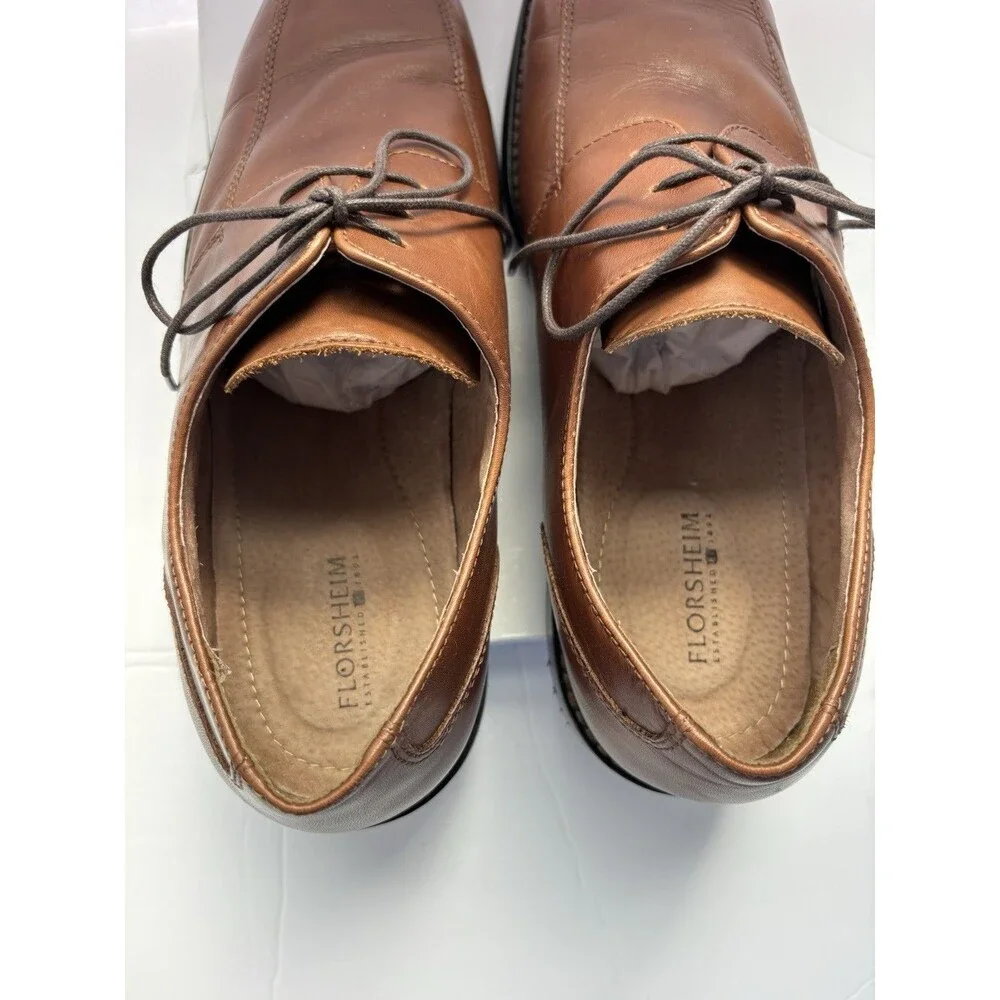 FLORSHEIM Brown Leather Oxford Men’s Dress Lace Up Shoes - Size 13 D